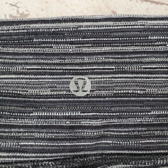 Lululemon Gather & Crow Crop II Womens Size 2 Cyber Black Deep Coal High Rise - Picture 7 of 10